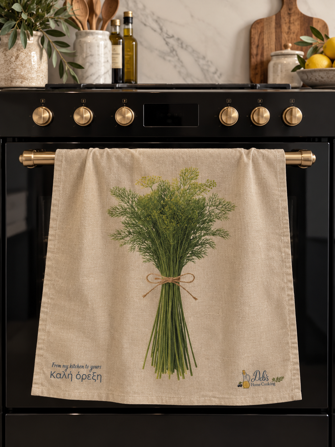 DILL TEA TOWEL RUSTIC